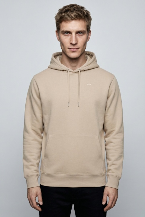 Bluza z kapturem – beżowa