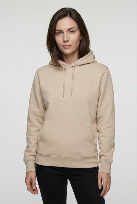 Bluza z kapturem – beżowa